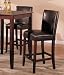 Set of 2 Bar Stools - Contemporary Brown Color
