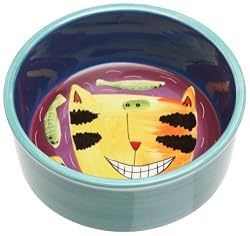 Henriksen Imports Mary Naylor Designed Face Dog, 6-inch Pet Bowl