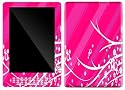 Fashion Flower Design Decal Protective Skin Sticker for Amazon Kindle DX