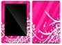 Fashion Flower Design Decal Protective Skin Sticker for Amazon Kindle DX