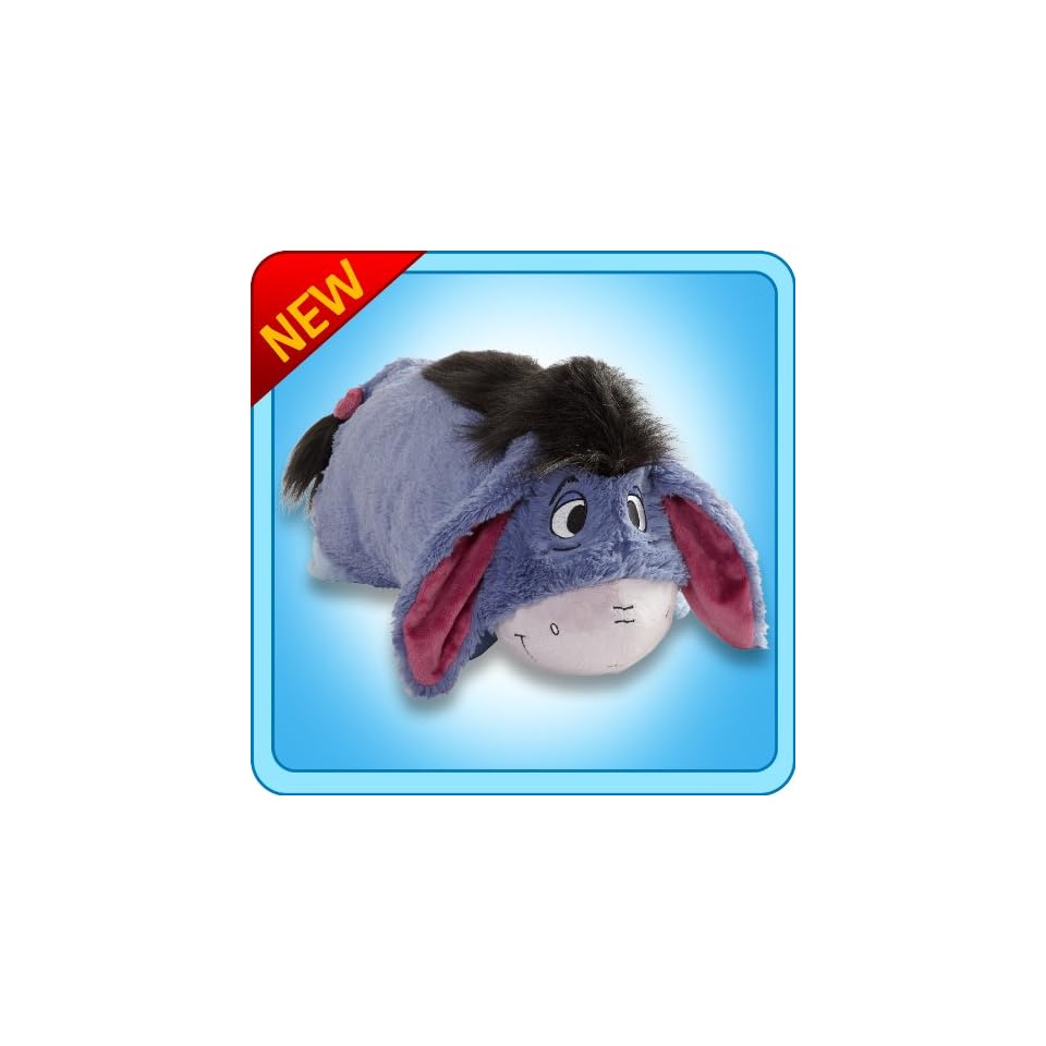 Authentic Disney Eeyore 18 Folding Plush Pillow Toys Games On