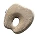 Mittagong Infant Headrest Prevent Flat Round Memory Foam Baby Pillow,Coffee