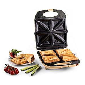 Klarstein Trinity Sandwich Maker Grill 3 en 1 : gaufrier, croque