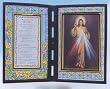 Divine Mercy Stained Glass Plaque in English or Spanish, 10" x 7" - MADE IN ITALY