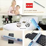 Portable UV Sanitizer Hand Wand Ultra Violet Light Kill Bacteria & Germ Sterilizer (Blue)