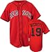 Josh Beckett Majestic MLB Alternate Scarlet Replica Boston Red Sox Jersey