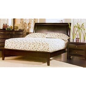 Phoenix Cappuccino King Size Platform Bed Frame