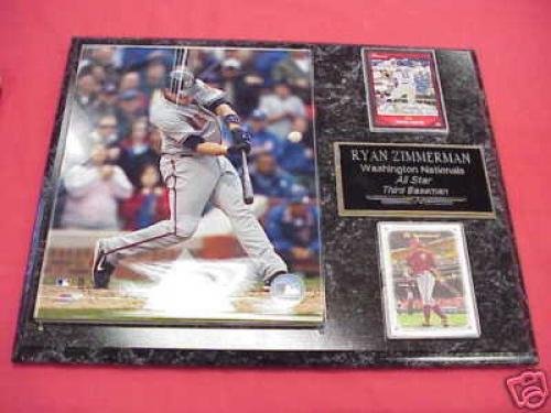 Nationals Ryan Zimmerman 2 Card Collector Plaque