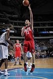 New Jersey Nets v Dallas Mavericks: Brook Lopez and Brendan Haywood Photographic Poster Print by Glenn James, 24x36