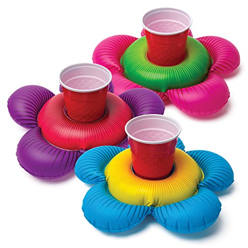 BigMouth Inc. Inflatable Pool Party Drink Floats - Flowers 3 Pack!