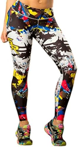 Black and Multicolored Leggings Womens Yoga Pants Compression Tights