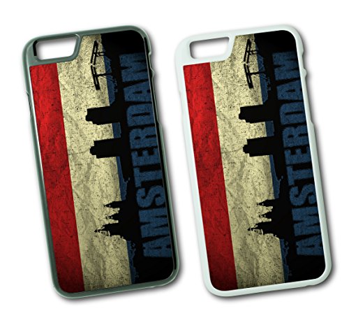 iPhone Holland Amsterdam Hard Tasche Flip Hülle Case Cover Schutz Handy iPhone 7 Schwarz