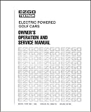 E Z GO 19968G1 1984 1986 Owners Operator and Service Manual For Electric Golf Car 51fOjLIluzL. SL160 E Z GO 19968G1 1984 1986 Owners Operator and Service Manual For Electric Golf Car