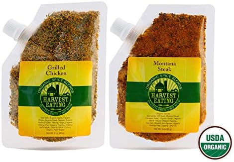Steak& Italian Seasoning-By Harvest Eating-Organic 3 oz Italian Seasoning 1.5 Oz 2-Pack