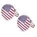 Round American Flag Cufflinks