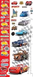 Disney Lightning McQueen Cars Growth Chart Sticker