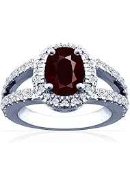 18K White Gold Cushion Cut Ruby Ring With Sidestones (GIA Certificate)