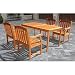 Outdoor Wood English Garden Dining Set 27