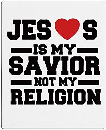 Jesus Is My Savior Not Religion Sport Beach Bath Light Towel Unisex White