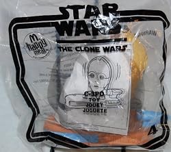 McDonalds Happy Meal 2008 Star Wars The Clone Wars #4 C-3PO Bobblehead