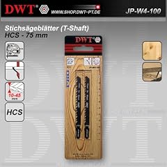 DWT 2 x HCS Stichs�gebl�tter 75 mm zum sauberes S�gen von Weichholz - JP-W4-100