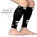GXQ Calf Compression Sleeve - Best for Man and Womens With Guard Leg Compression Socks Design, Calf Guard for Running, Basketball, Cycling, Biking, Maternity and Travel (Black 1 Pair)