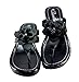 Women's Floral Deco Fashion Wedge Sandal - Slides & Thong Style