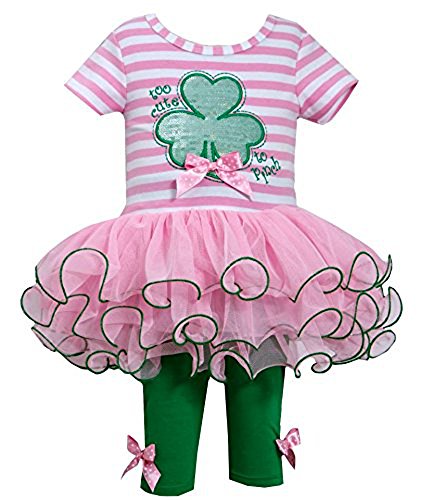 Bonnie Jean Baby-Girls St Patrick's Day Shamrock Legging Set