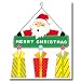 Merry Christmas Santa Indoor/outdoor Hanger