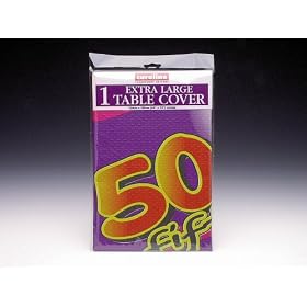 50th Birthday Party Large Paper Tablecloth