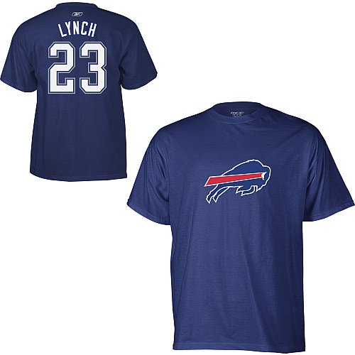 Reebok Buffalo Bills Marshawn Lynch Youth (8-20) Name & Number T-Shirt Small