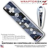 Nintendo Wii Remote Controller Skins - Camouflage Blue WraptorSkinz TM Kit by TuneTattooz TM