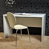Retro Schreibtisch BRENT, weiß, 120cm