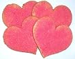 Scott's Cakes Heart Shaped Sugar Cookies with Pink Colored Sugar in a Decorative Mini Tin