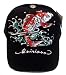 Tattoo Hat ~ Designer Red Asian Koi Fish (Japanese Carp) Tattoo Art Black Baseball Ca...