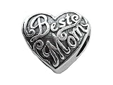 Zable(tm) Sterling Silver Best Mom Bead / Charm