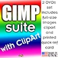 GIMP suite with full-size images ClipArt and printed Quick Reference Card for... by DVDxDVD