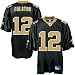 New Orleans Saint Jerseys : Reebok NFL Equipment New Orleans Saint #12 Marques Colston Black Replica Football Jersey