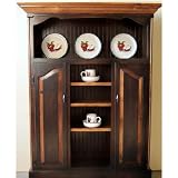 51fP6cIWFlL. SL160  Westmoreland Woodworks Bucks County Cupboard, 47 1/2 W x 15 1/2 D x 60 3/4 H, Anitque Black