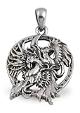Phoenix Rising Pendant in Sterling Silver