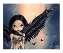 Black Winged Angel (Gothic Angel Fairy) Fantasy Giclee Poster Print by Jasmine Becket-Griffith, 24x20