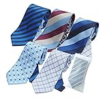 (グリニッジ ポロ クラブ) GREENWICH POLO CLUB ネクタイ 5本セット 洗濯ネット付き