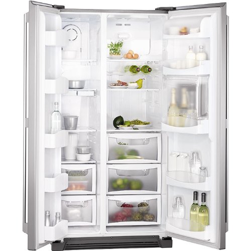 AEG-Electrolux AEG SANTO S56000XNS0 Side by Side / A+ / 415 kWh/Jahr / K&uuml;hlen: 354 Liter / Gefrieren: 201 Liter / LC-Display mit Touch Control / N ...