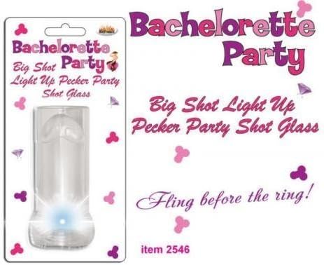 Bacelorette Cock Shot Glass W/String (package of 4)