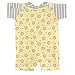 i Play Itsy Bitsy Organic Cotton Knit Romper, Cornflower Strip/Lion Print, Small