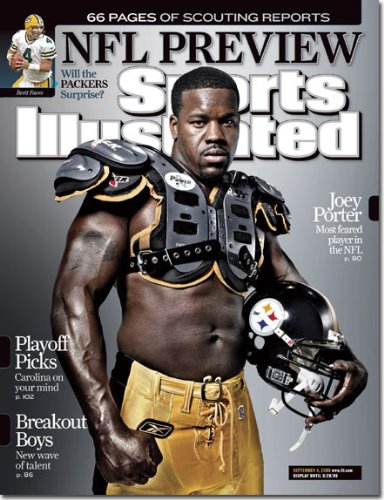 Joey Porter Pittsburgh Steelers (Sports Illustrated Magazine - September 2006)