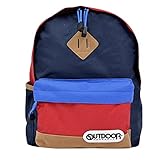 (アウトドアプロダクツ) OUTDOOR PRODUCTS キッズ リュック OUT0172 カラフル リュックサック レディース メンズ 通学 遠足 RED/NAVY