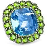 nOir Square Midnight Ice Statement Ring