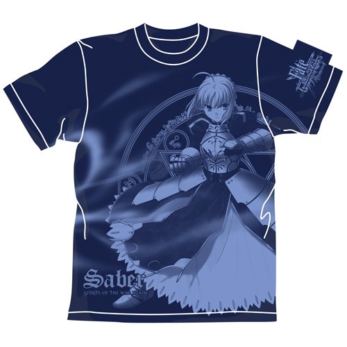 Cover image : Fate/unlimited codes セイバーオールプリントTシャツ ネイビー サイズ:L