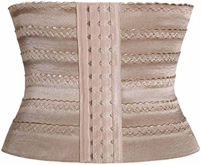 Beauty_Outlet Women Breathable Waist Tummy Training Shaper Corset Belt (L(Inch 29--32), 1010-Beige)